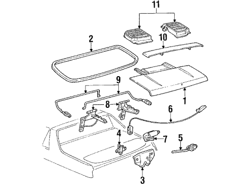 GM 10026609 Switch Asm,Rear Compartment Lid Release