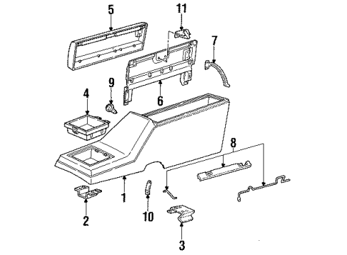 GM 15597160 Latch Assembly, Seat Separator Compartment