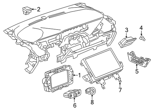 GM 42768993 Control Assembly, Htr & A/C User Interface *Jet Black