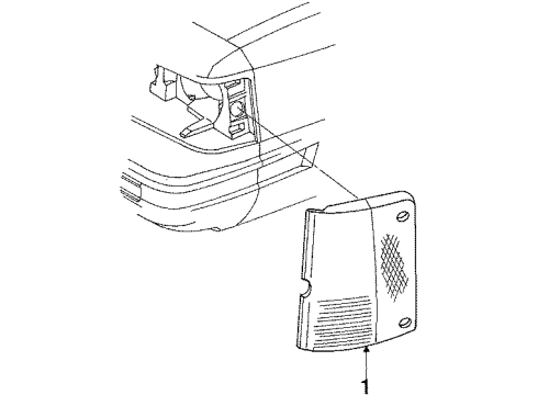 GM 929330 Lamp Asm,Front Side Marker