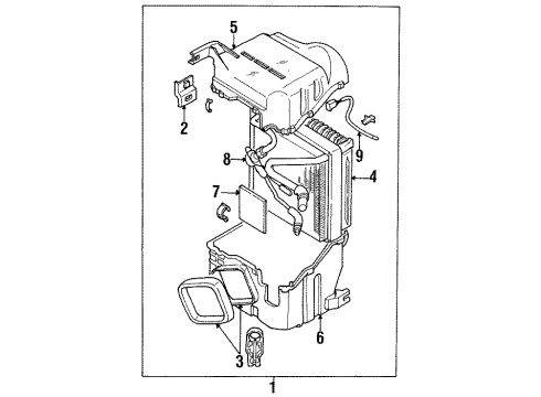 GM 91171579 Evaporator,A/C