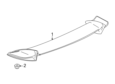 GM 22657254 Tape, Rear End Spoiler Support