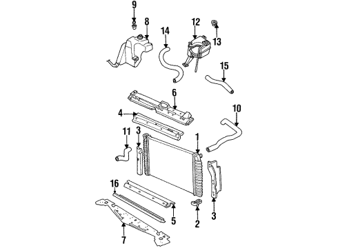 GM 25639343 Baffle Assembly, Radiator Air Lower Outer