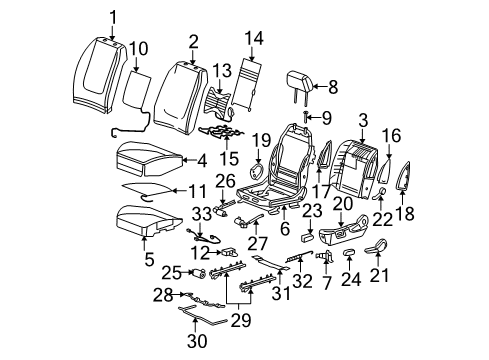 GM 10389007 Heater Assembly, Driver Seat Back Cushion