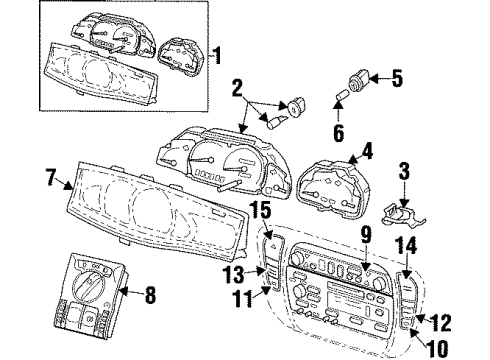 GM 90460444 Bracket,Cluster Shroud To Instrument Panel