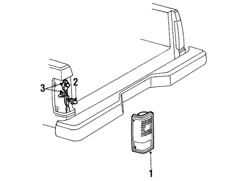 GM 919649 Lamp Assembly, Tail