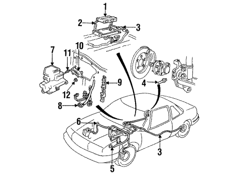 GM 10136779 Bracket, Ecm