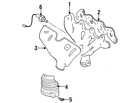 GM 91175917 Cover, Exhaust Manifold No.1 (On Esn)