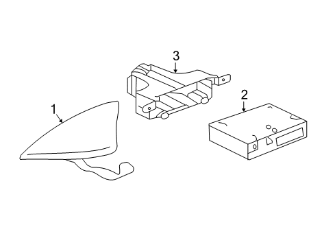 GM 42613033 Control Assembly, Amplitude Modulation/Frequency Modulation Stereo Radio *Jet Black