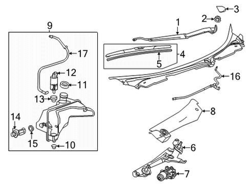 GM 11548755 Bolt,Rear Seat Back Frame