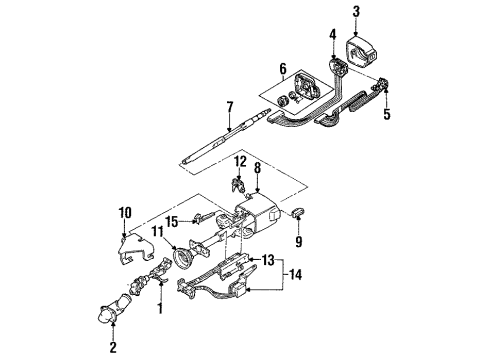 GM 26007841 COLUMN, Steering