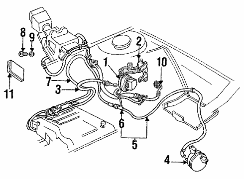 GM 52362061 Cable Assembly, Cruise Control Servo