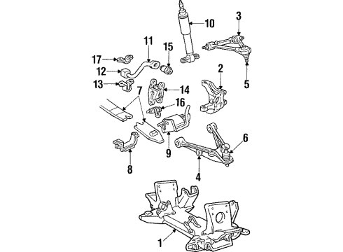 GM 14093190 Insulator,Front Stabilizer Shaft