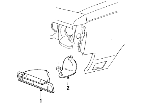 GM 22505769 Shield, Parking & Turn Lamp