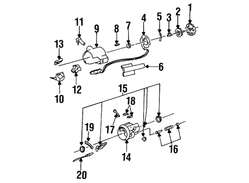 GM 7804909 Seat, Upper Steering Column Shaft Upper Bearing Race