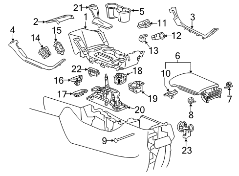 GM 24230719 Lever Assembly, Man Shift Detent (W/ Shaft Position Switch