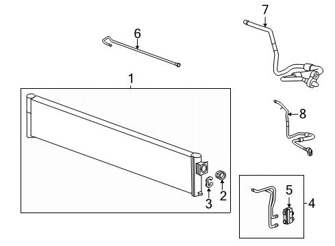 GM 84206411 Pipe Assembly, Trans Fluid Cooler Outlet