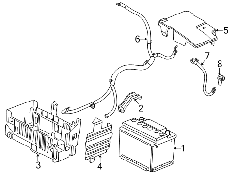 GM 13437400 Cable,Generator & Starter