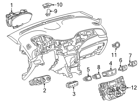 GM 42752786 Instrument Cluster Assembly