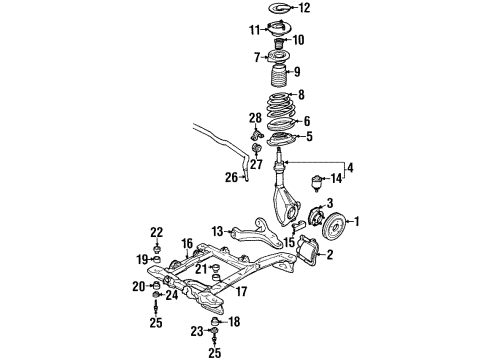 GM 10249977 Insulator Assembly, Drivetrain & Front Suspension Frame *Blue