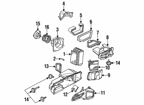 GM 3052253 Seal, Evap Case(Upper To Lower)