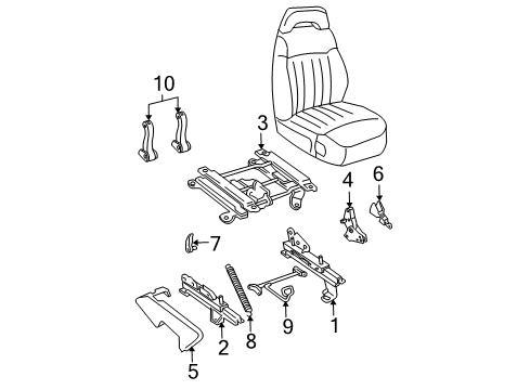 GM 12474313 Switch Asm,Driver Seat Adjuster Memory