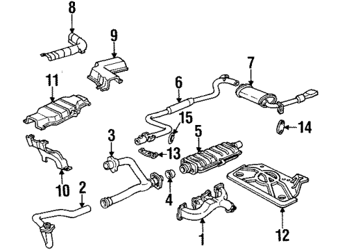 GM 3522853 Exhaust Muffler Assembly(W/Tail Pipe)