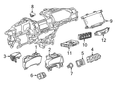 GM 84725646 Cluster Assembly, Inst