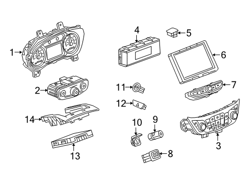 GM 84804073 Bracket, Rdo Cont