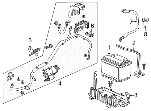 GM 42356011 Cable Assembly, Battery Positive