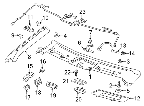 GM 84876852 Sensor Assembly, F/Top Stow Compt Lid Hge