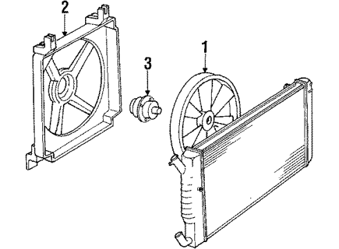 GM 22137225 Bracket,Engine Coolant Fan