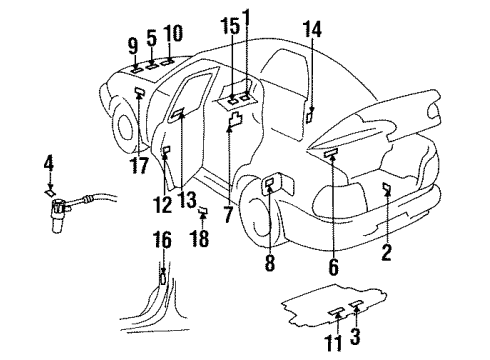 GM 94857835 Label,Tire Pressure