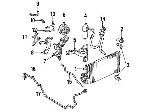 GM 12546877 Hose,Auxiliary A/C Evap Rear