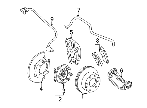 GM 88983891 Abs Control Module, Electronic Brake Control Module Assembly