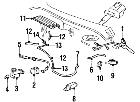 GM 25615417 Hose Assembly, Heater & A/C Control & Cruise Control Vacuum