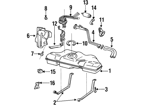 GM 22552561 Shield, Fuel Tank Filler Pipe