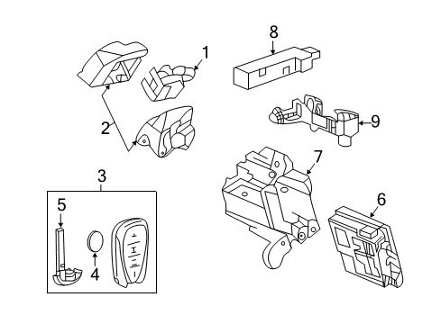 GM 13529663 Transmitter Assembly, R/Con Dr Lk & Theft Dtrnt