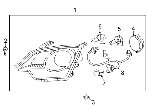 GM 22923528 Harness,Fwd Lamp Wiring