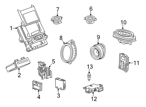 GM 84207717 Control Assembly, Amplitude Modulation/Frequency Modulation Stereo Radio