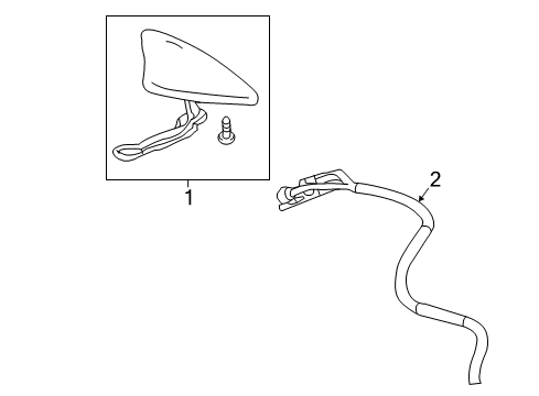 GM 42691257 Cable Assembly, Rf Acsry Rdo Ant