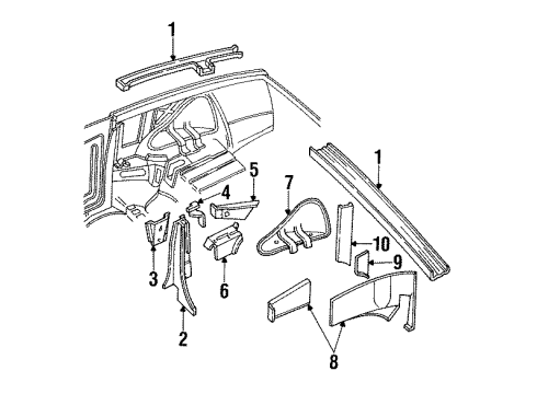 GM 12392602 Gusset Assembly, D Ring Atch Lh