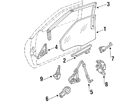 GM 20615905 Filler Assembly, Front Side Door Outside Rear View Mirror