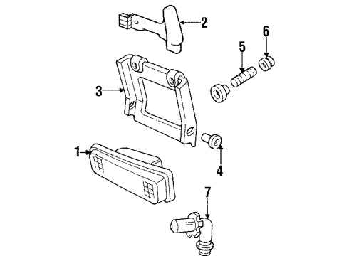 GM 3524571 Bracket, Front Fog Lamp