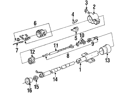 GM 12512948 SUPPORT, Steering Column Attaching