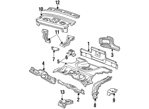 GM 22611149 Panel Assembly, Rear Compartment <Use 1C4J