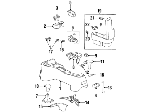 GM 21041770 Cover, Parking Brake Lever