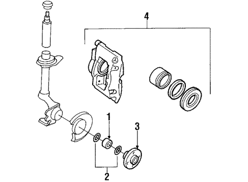 GM 90007118 Overhaul Kit,Rear Brake Cyl(11/16")