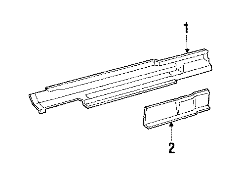 GM 12508943 Molding Assembly, Rocker Panel