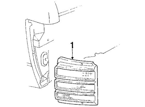 GM 16500608 Lamp Asm,Rear Side Marker